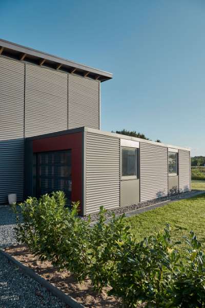 Ny bølge indenfor boligbyggeri med stålprofiler, Nylanndamm in 24980 Schafflund